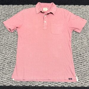 Faherty Polo Shirt Men’s Sz S Striped Beach Resort Preppy Golf Classic Casual